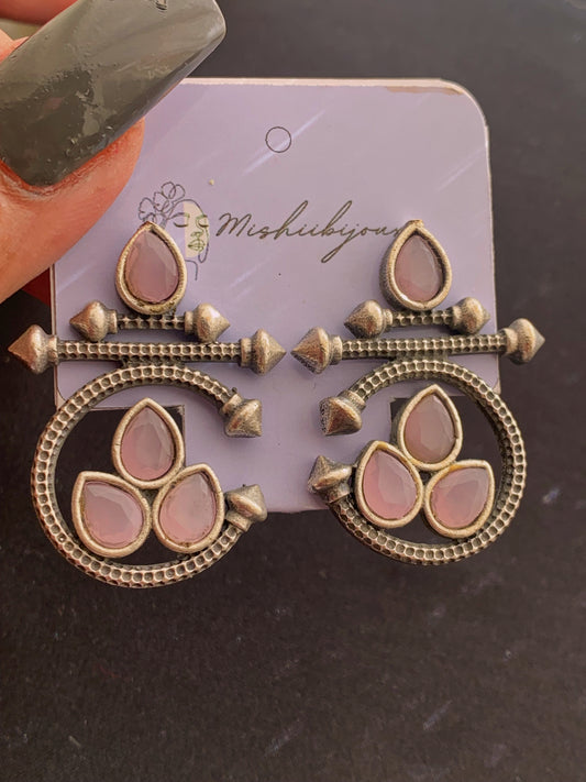 Eihnic Rose Pink Studs