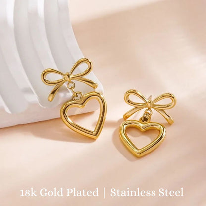 Mini Heart-bows Studs