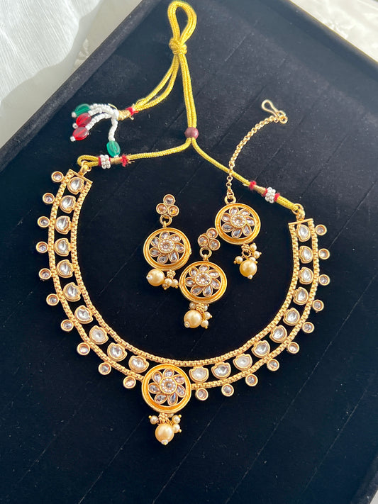 Rajwari Kundan Set