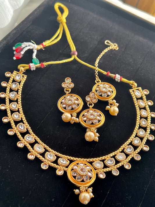 Rajwari Kundan Set