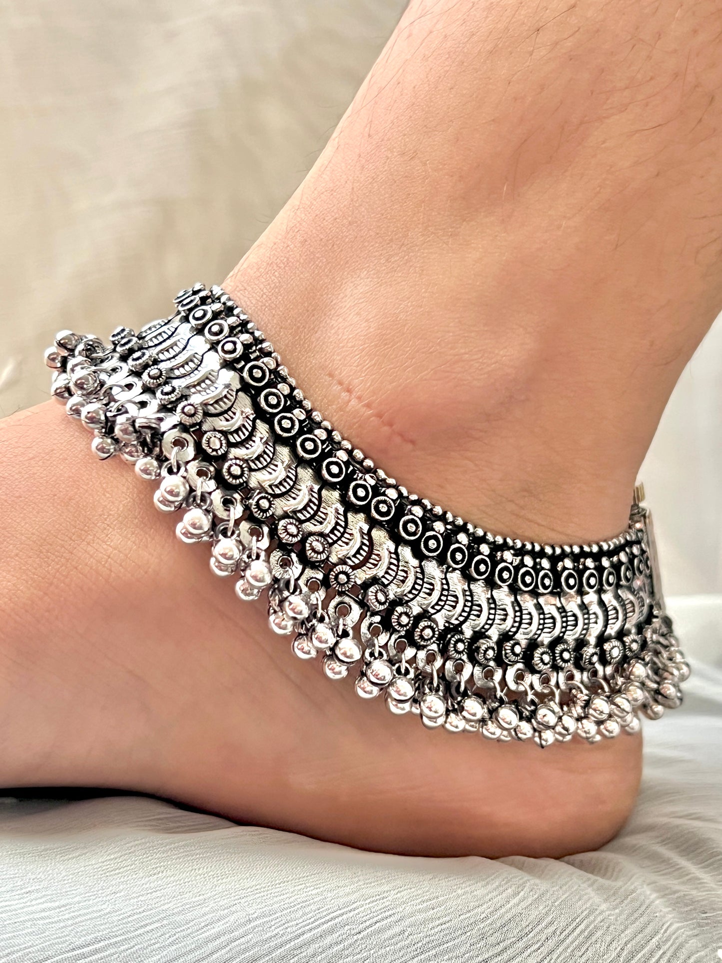 Blackened silver Pazaib Pair