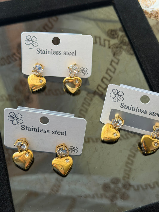 Mini Heart Studs