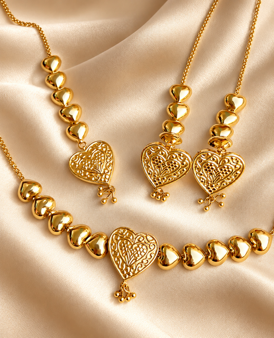 Nazneen Gold-Plated Choker Set
