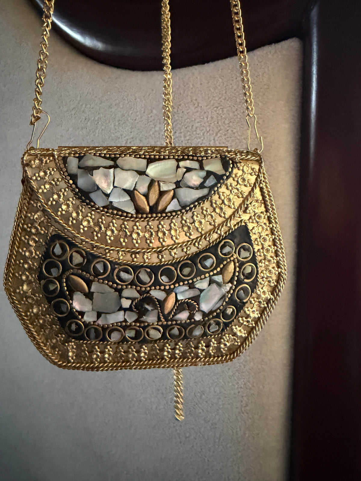 Stonework Antique Mini Clutch
