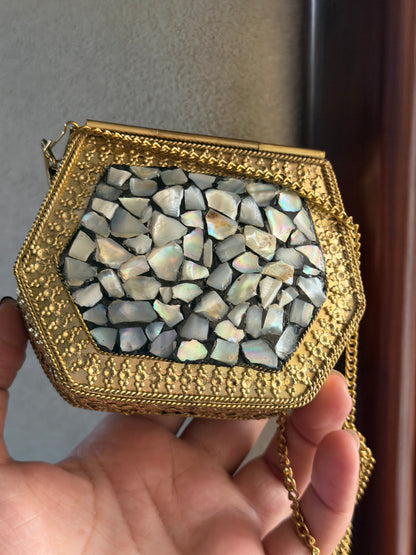 Stonework Antique Mini Clutch