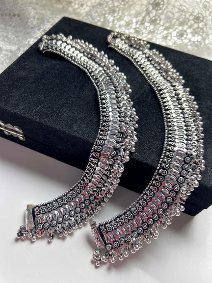 Blackened silver Pazaib Pair