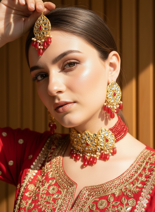 Kundan Rube Choker