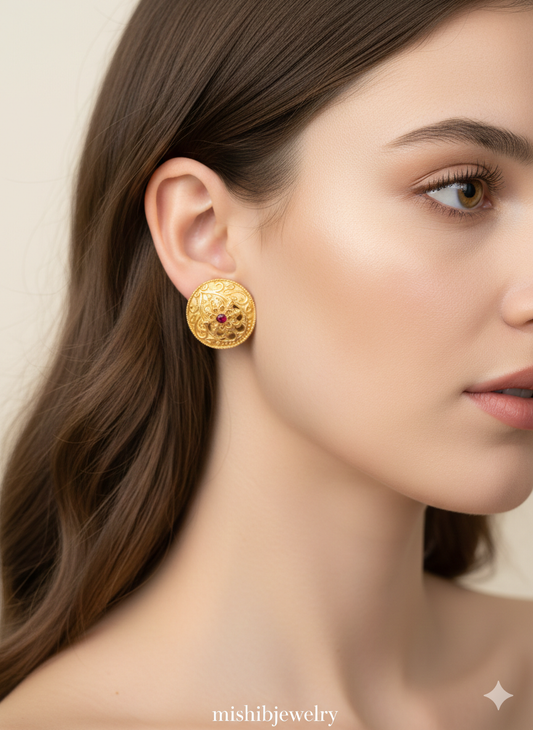 Rajwari Floral Studs