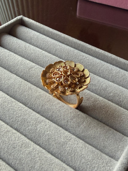 Floral Heart Ring