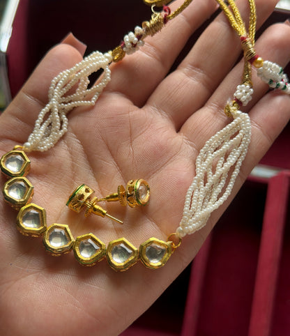 Kundan Glass Micro Pearl Choker