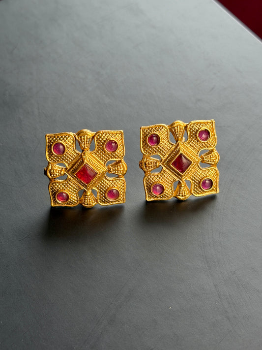 Antique Gold Studs