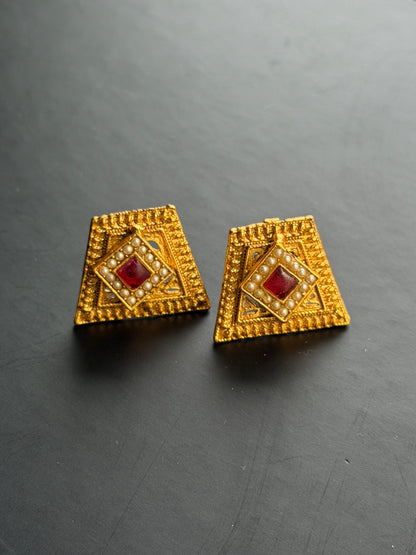 Antique Gold Studs