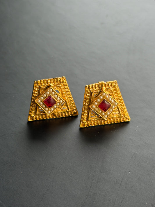Antique Gold Studs