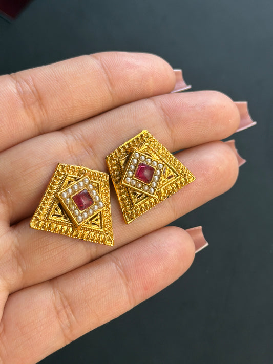 Antique Gold Studs
