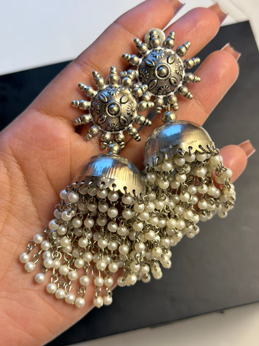 Pearls Steps jhumkay