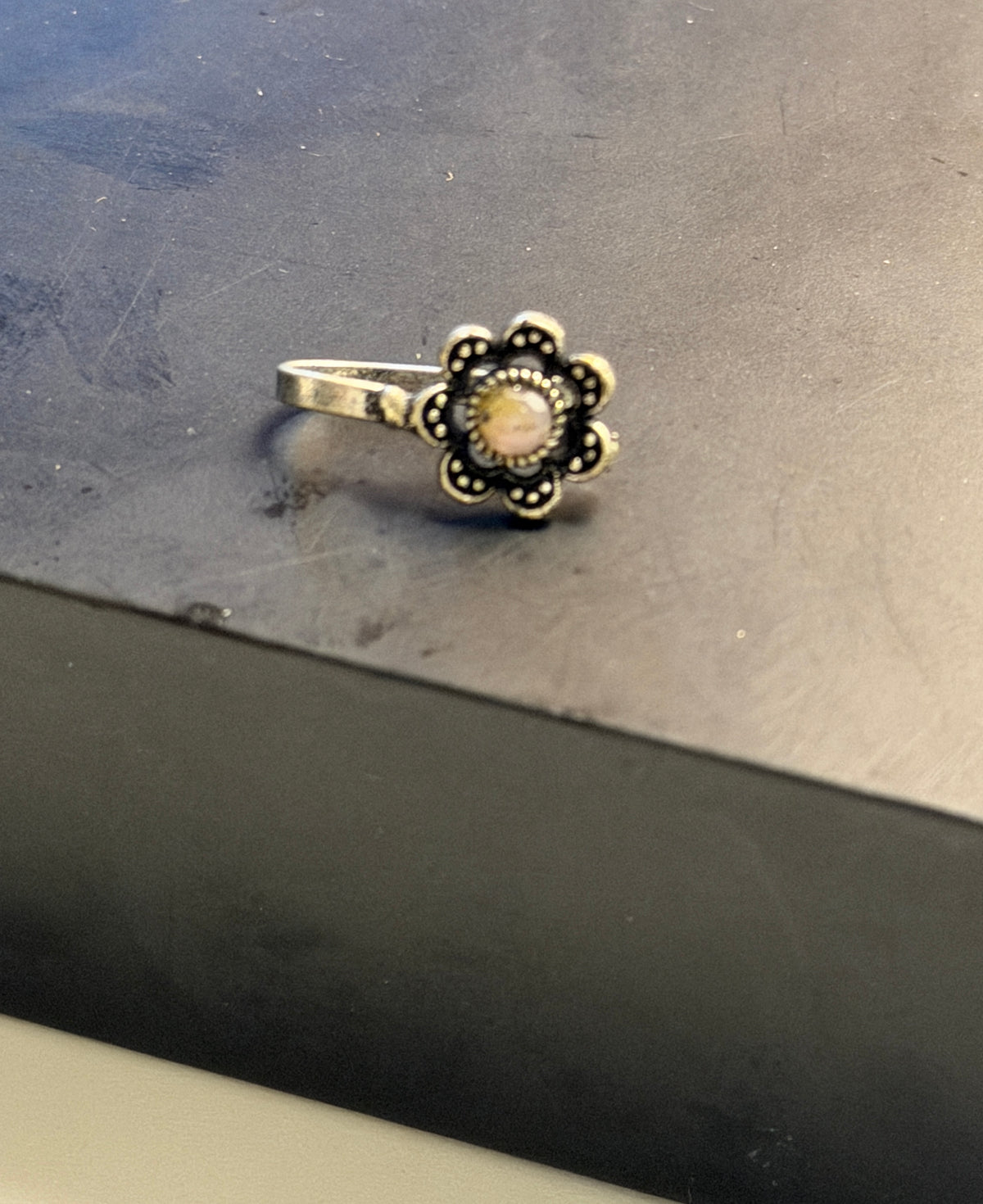 Oxidised Floral Nathli's