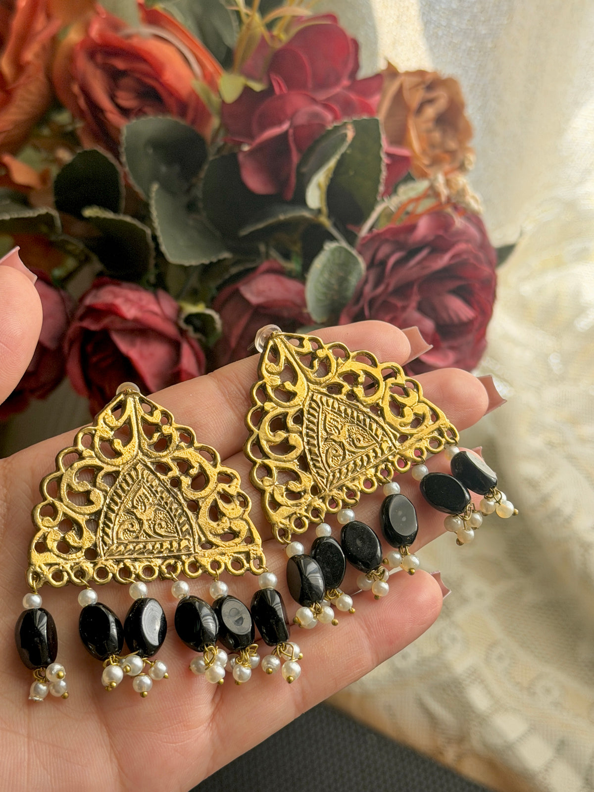 Black Zoha Studs