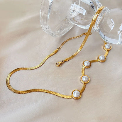 Pearls Stainless Necklace