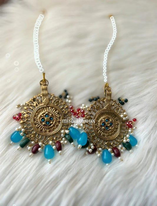 Torquise Beaded Studs