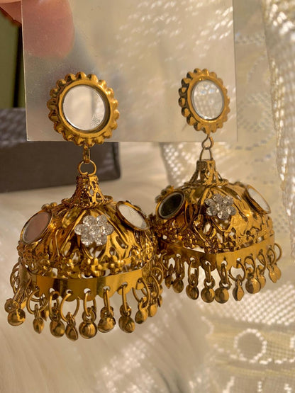 Noir Metallic Jhumkies