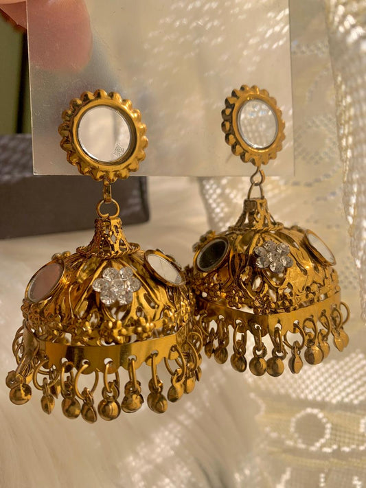 Noir Metallic Jhumkies