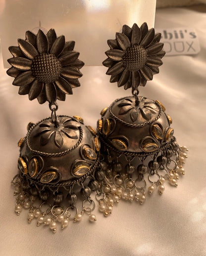 Matte Sunflower Jhumkay