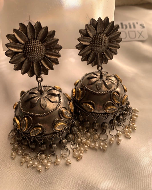 Matte Sunflower Jhumkay