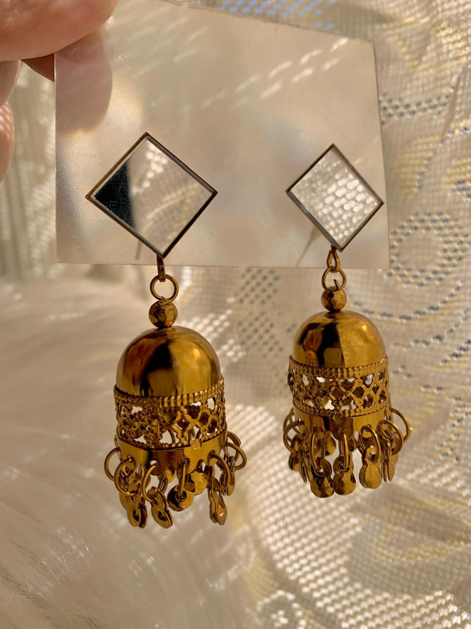 Metallic Tiny Jhumkies