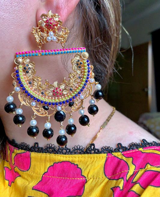 Peacock Antique Wedding Earrings