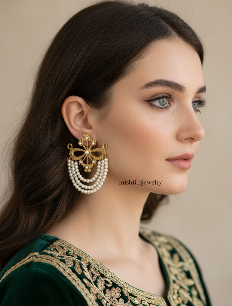 Ivory Pearls Earrings