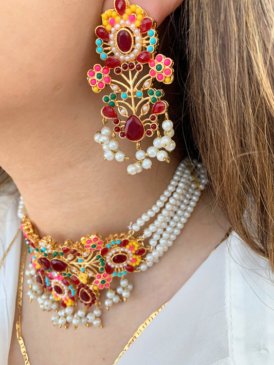 Pastel Glow Choker Set