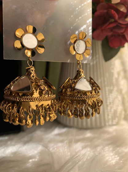 Noir Metalic Jhumkies