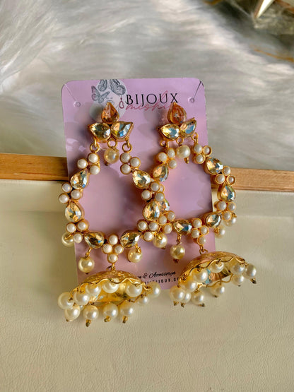 Sunlit Gold Preals Jhumky