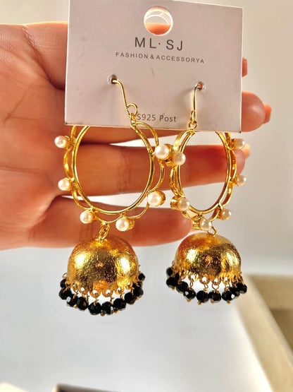 Golden Sand Jhumkies