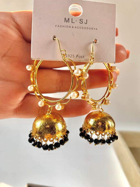 Golden Sand Jhumkies
