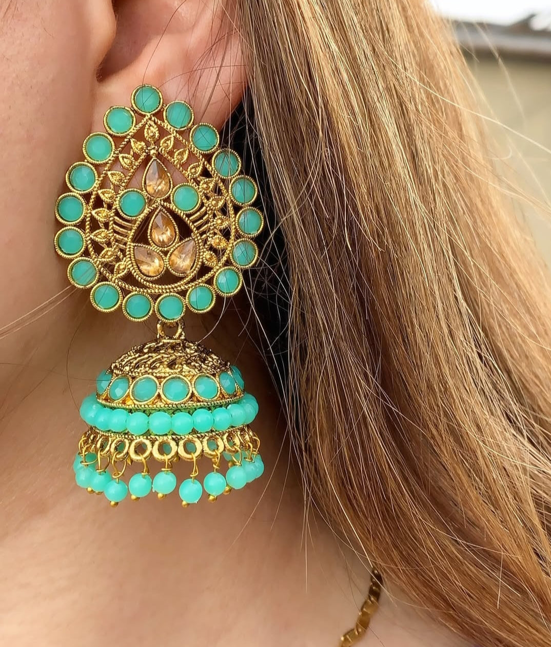 Ethnic Feroze Jhumkay