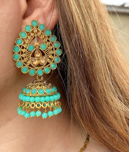 Ethnic Feroze Jhumkay