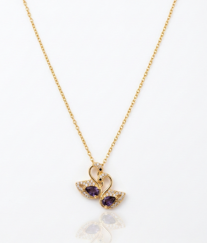 Swans Love Necklace