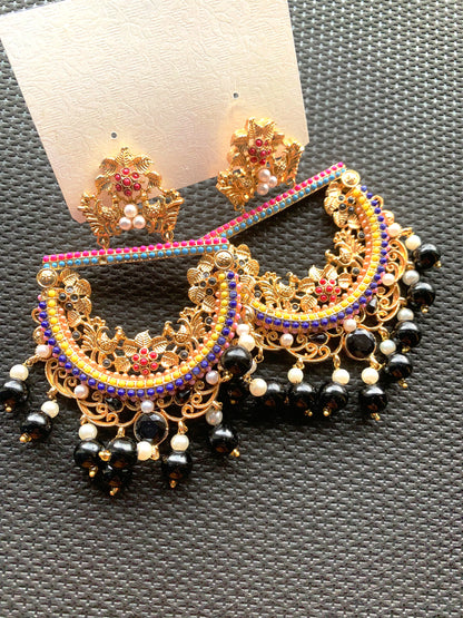 Peacock Antique Wedding Earrings