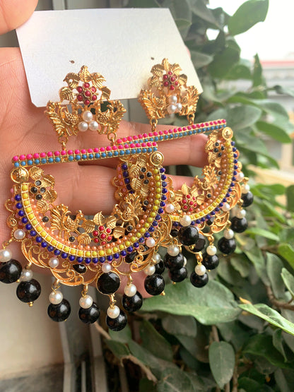 Peacock Antique Wedding Earrings