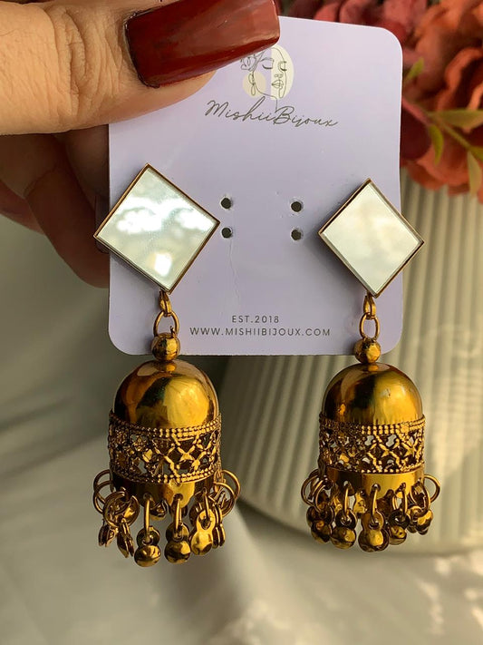 Metallic Tiny Jhumkies