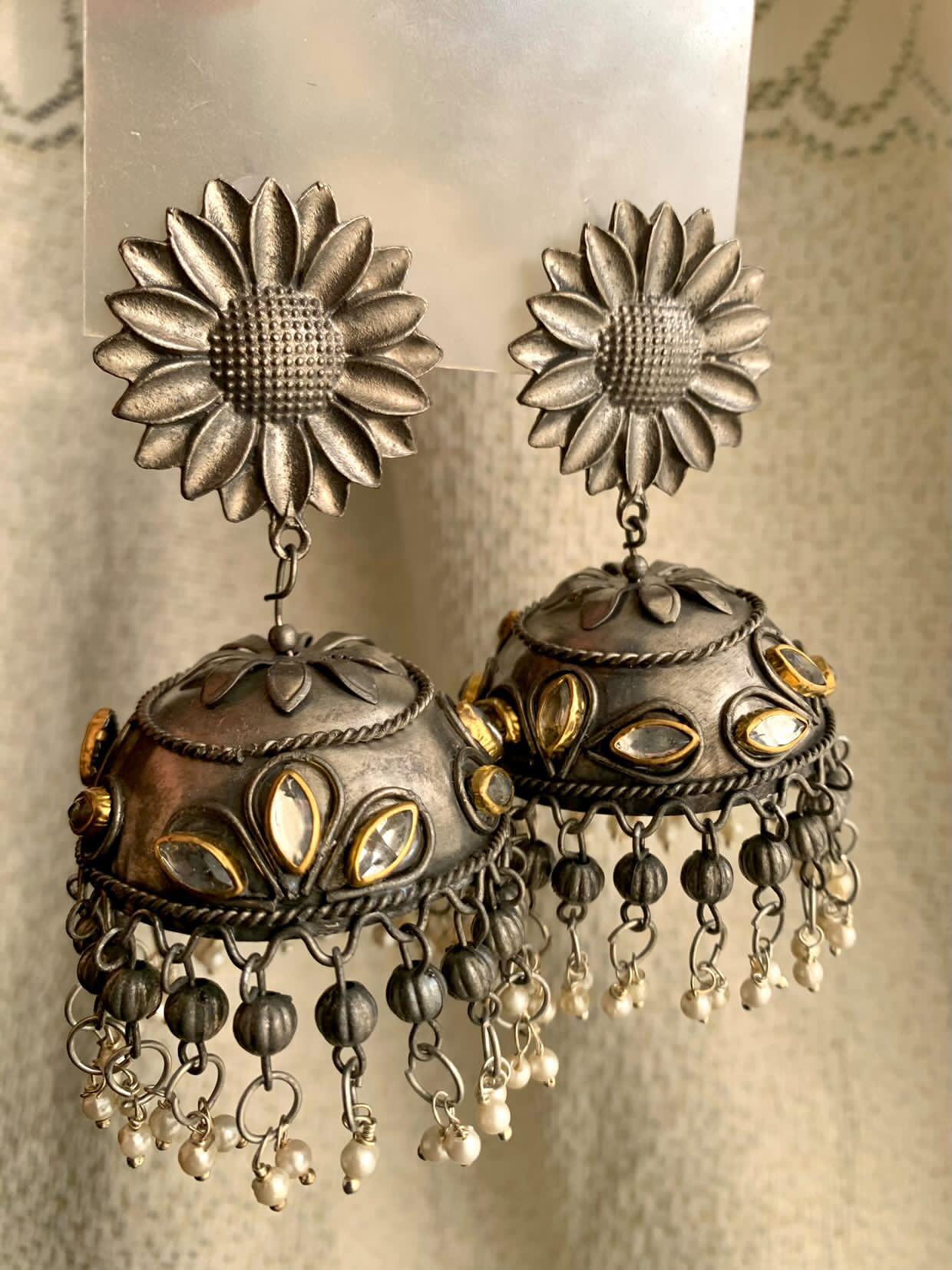 Matte Sunflower Jhumkay