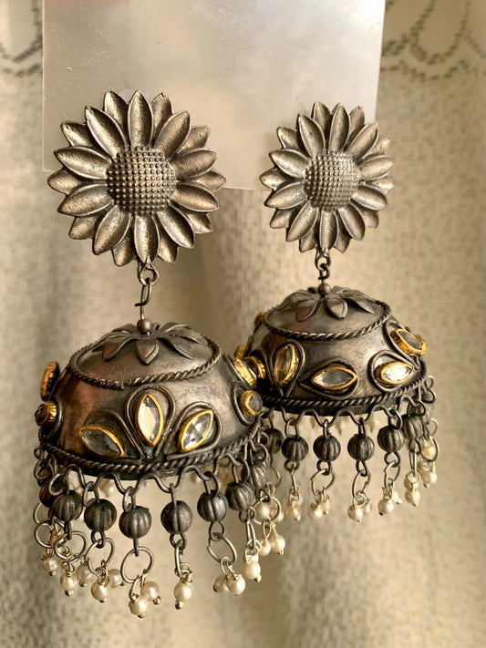 Matte Sunflower Jhumkay