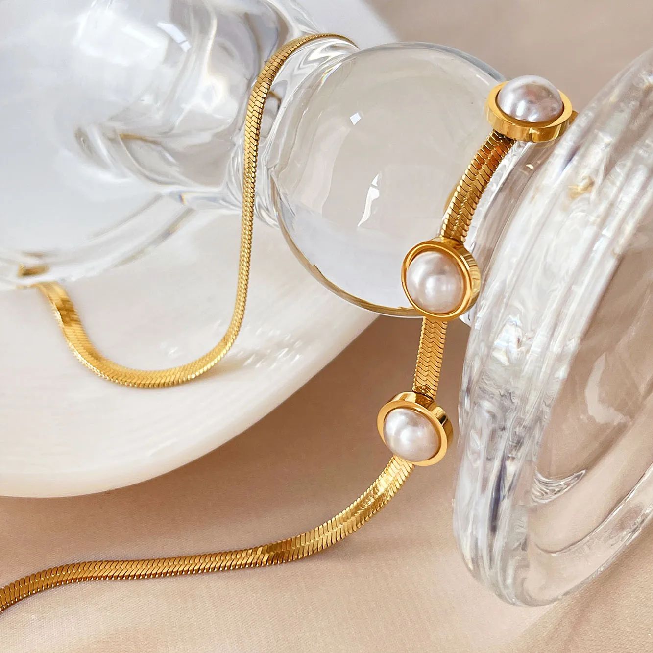 Pearls Stainless Necklace