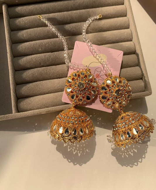 Classic Goldenrod Jhumkay & Sahara