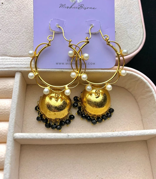 Golden Sand Jhumkies